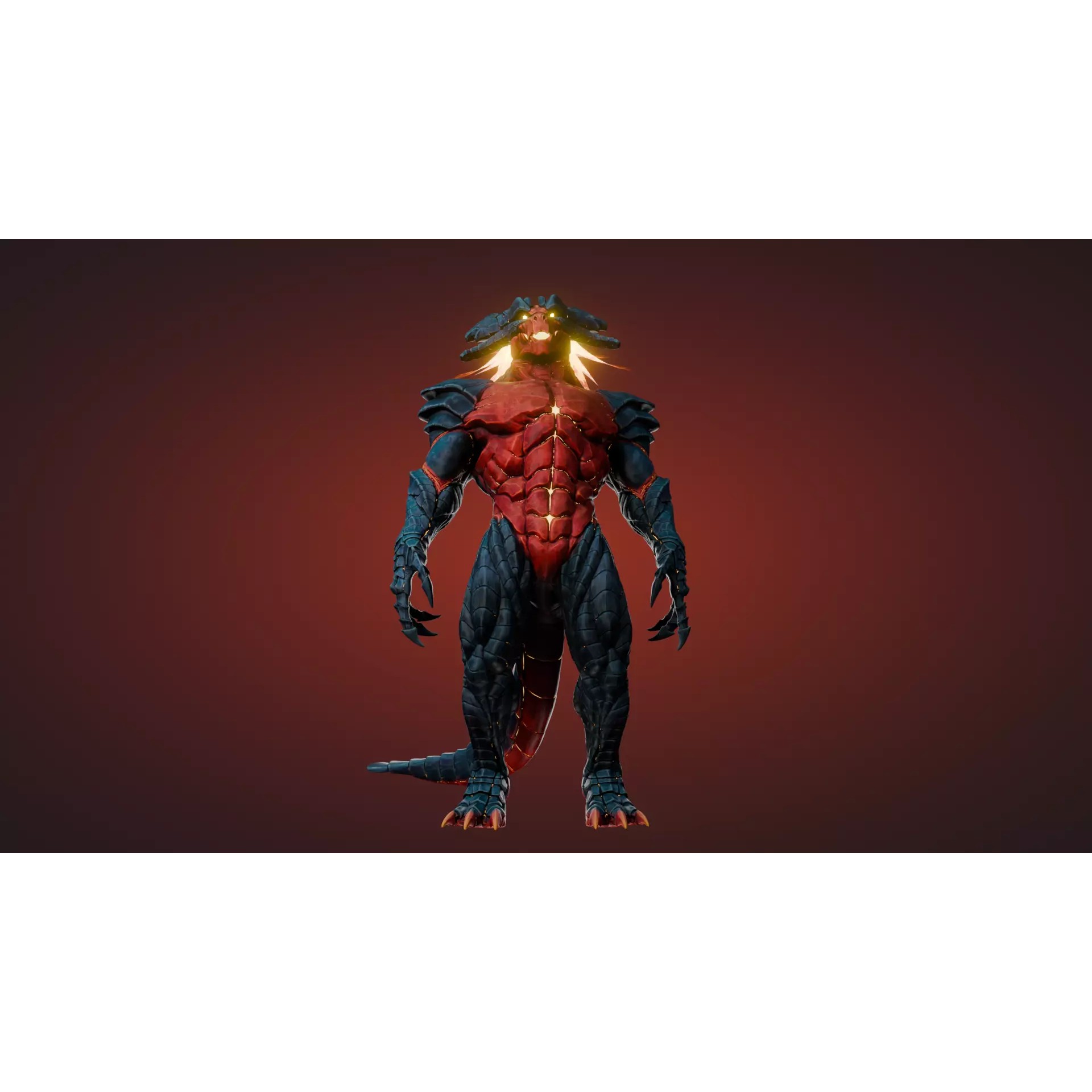 Karnax - Low-Poly Game-Ready 3D Model - View 2