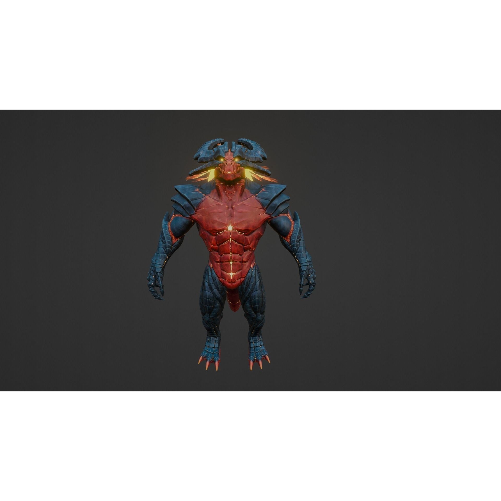 Karnax - Low-Poly Game-Ready 3D Model - View 4