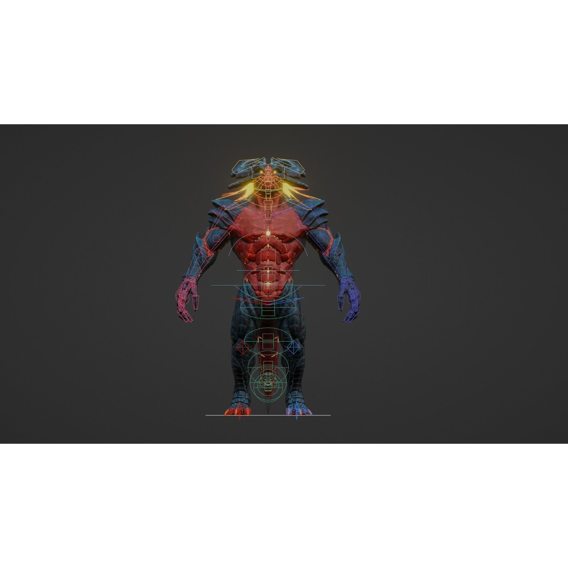 Karnax - Low-Poly Game-Ready 3D Model - View 9