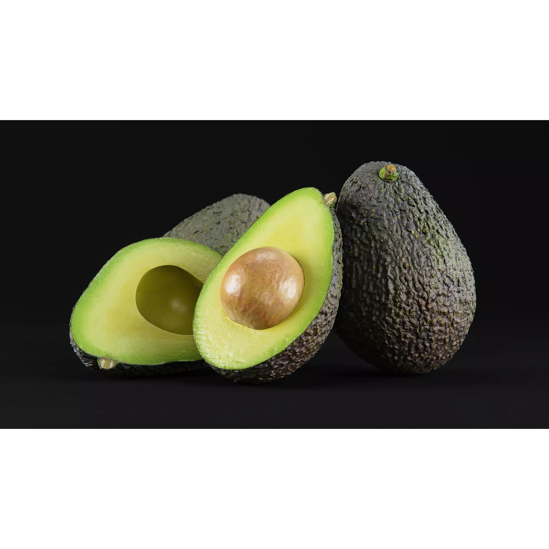 Avocado Set - Low-Poly Game-Ready 3D Model - View 2