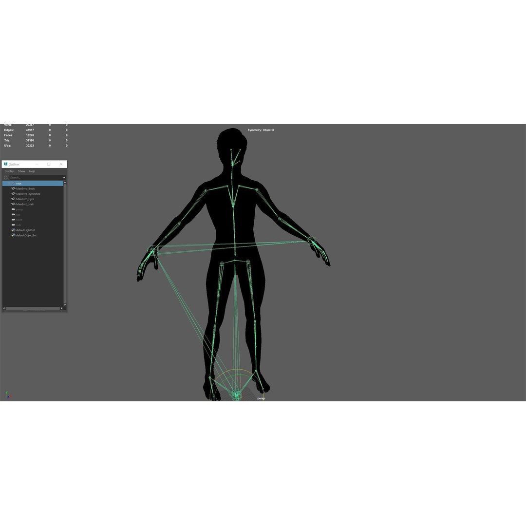 Male Character 3D Model – Low Poly Game Asset, Rigged, PBR - View 16
