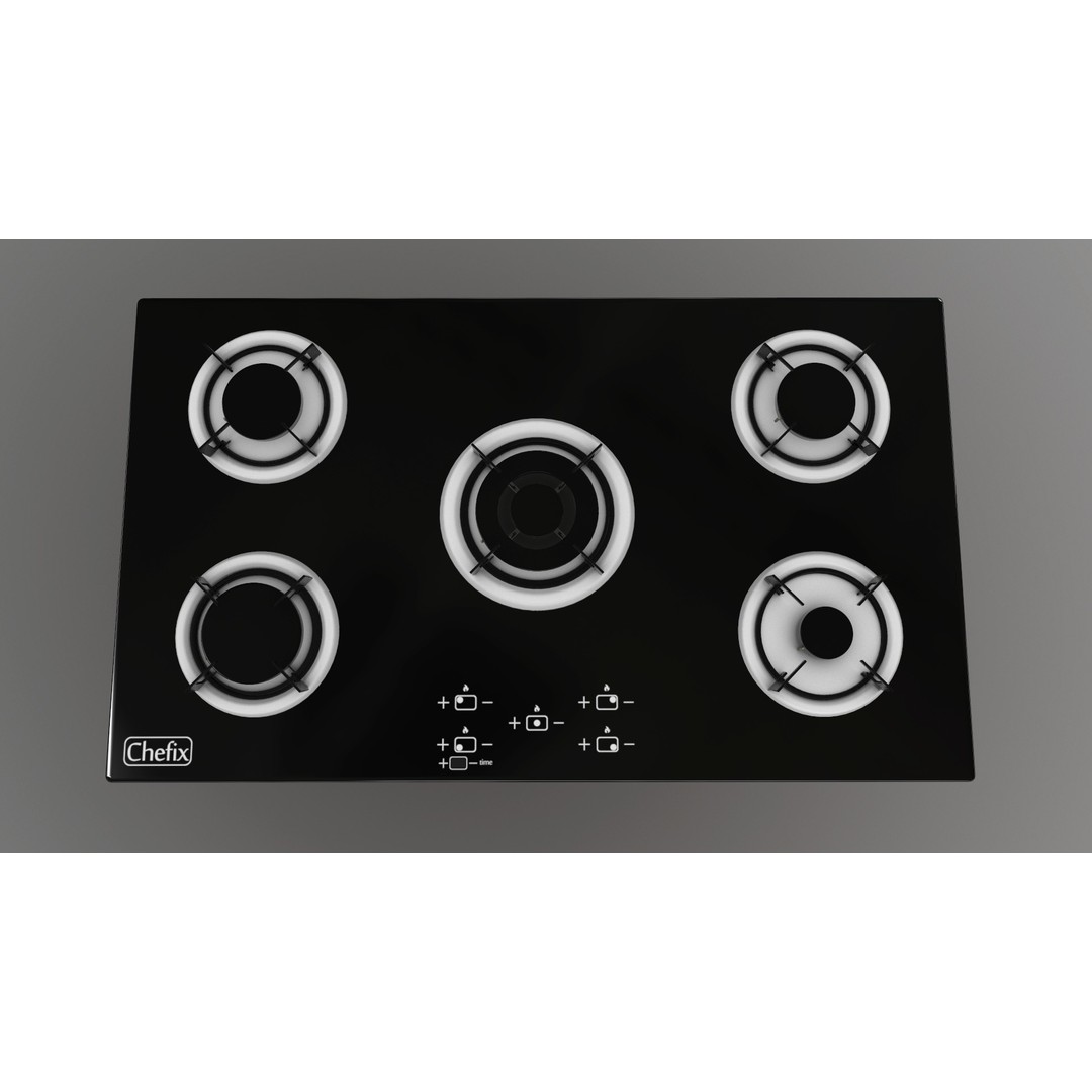 Realistic Cooktop 3D Model – Low Poly PBR Kitchen Appliance, FBX - View 9