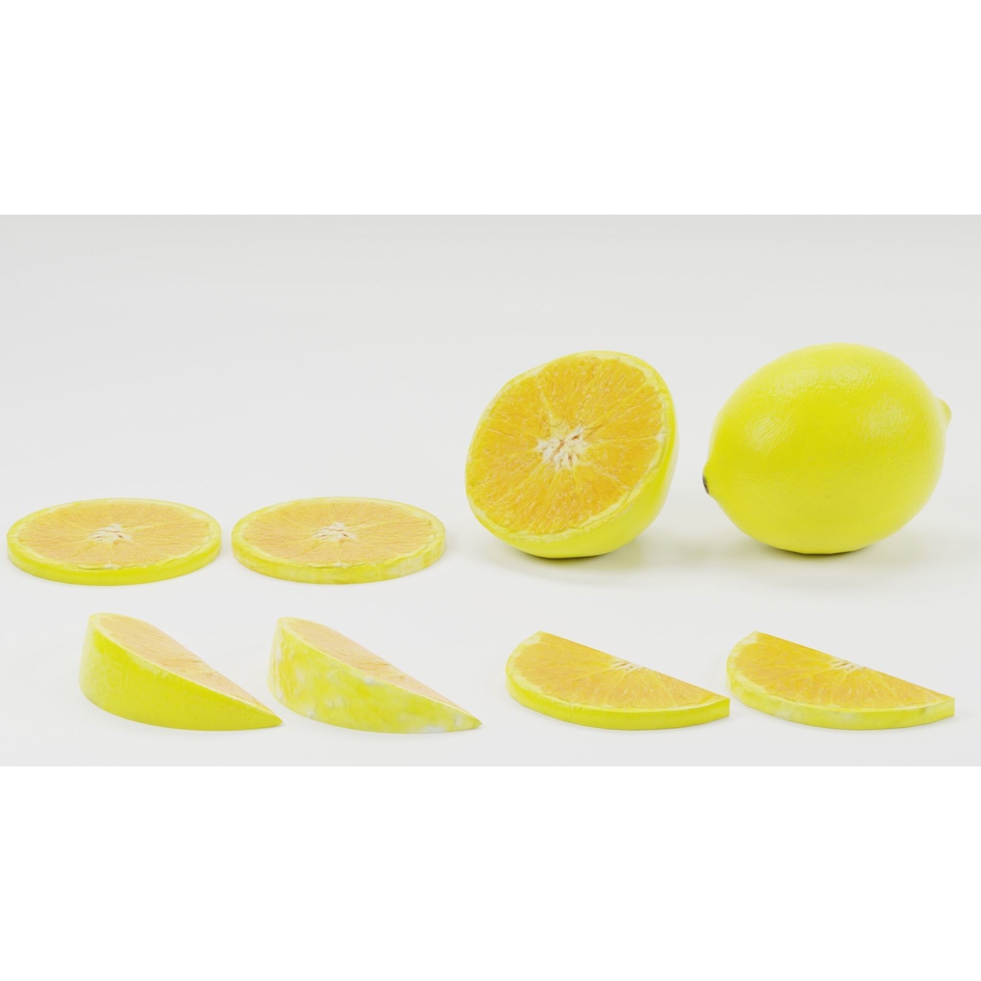 Mega Fruit Pack - Low-Poly Game-Ready 3D Model - View 10