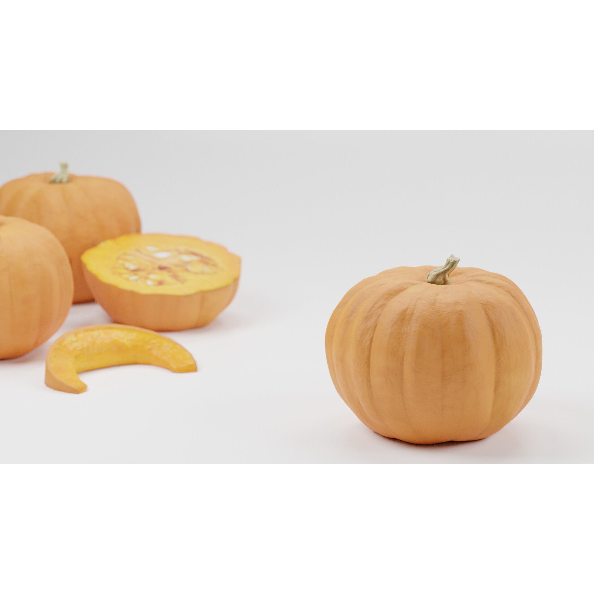 Mega Fruit Pack - Low-Poly Game-Ready 3D Model - View 20