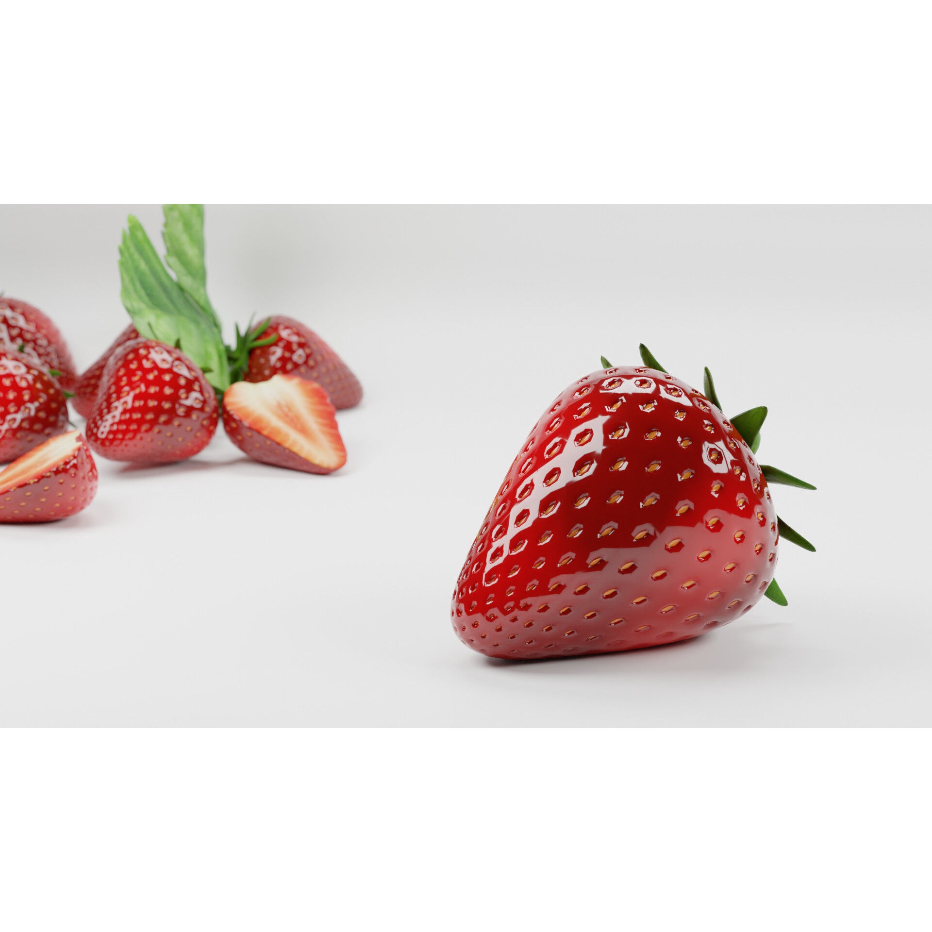 Mega Fruit Pack - Low-Poly Game-Ready 3D Model - View 22