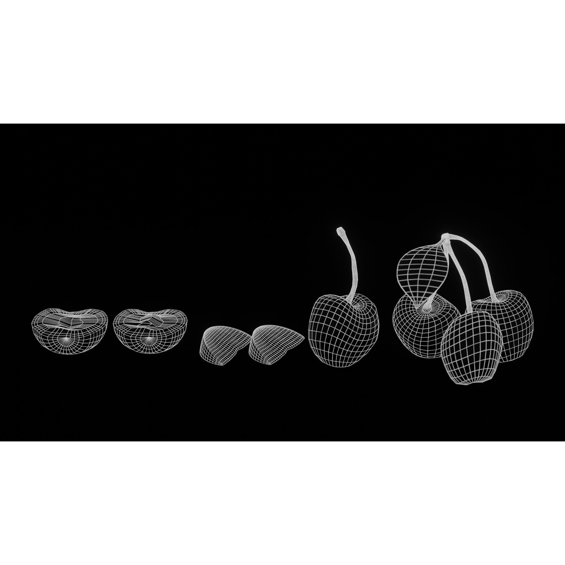 Mega Fruit Pack - Low-Poly Game-Ready 3D Model - View 5