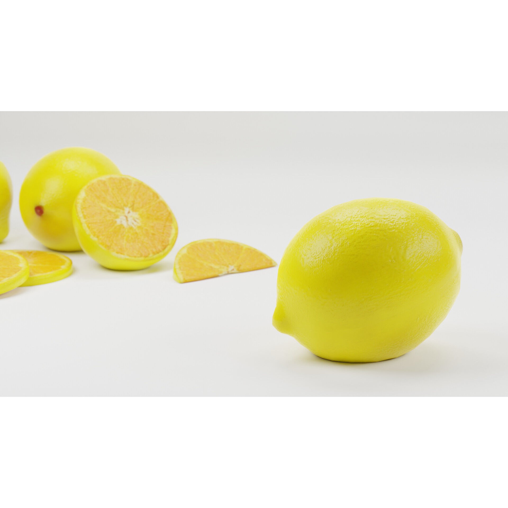 Mega Fruit Pack - Low-Poly Game-Ready 3D Model - View 9