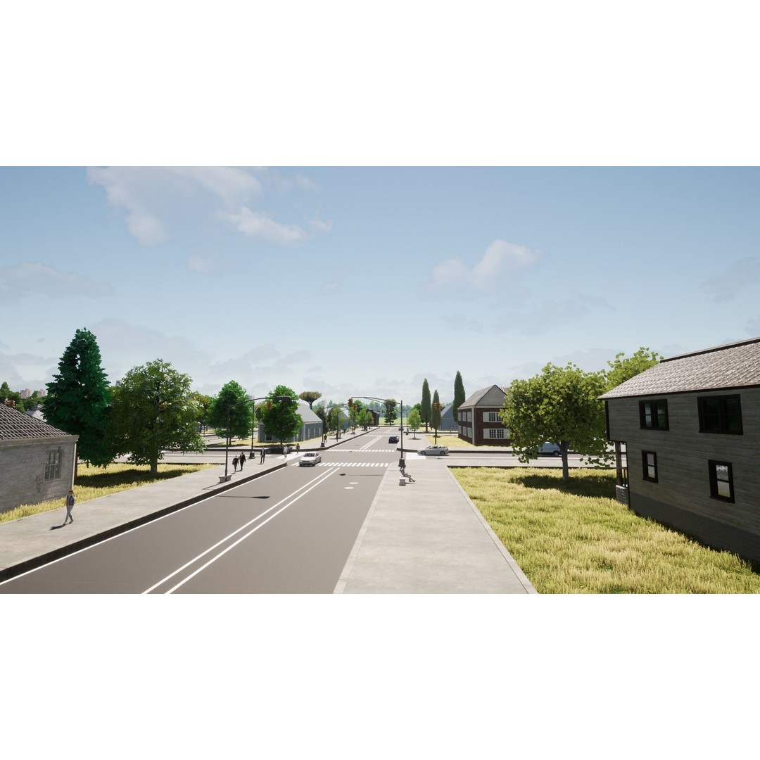 American Villas 3D Model – Low-Poly Architectural Asset, FBX & Blender - View 25