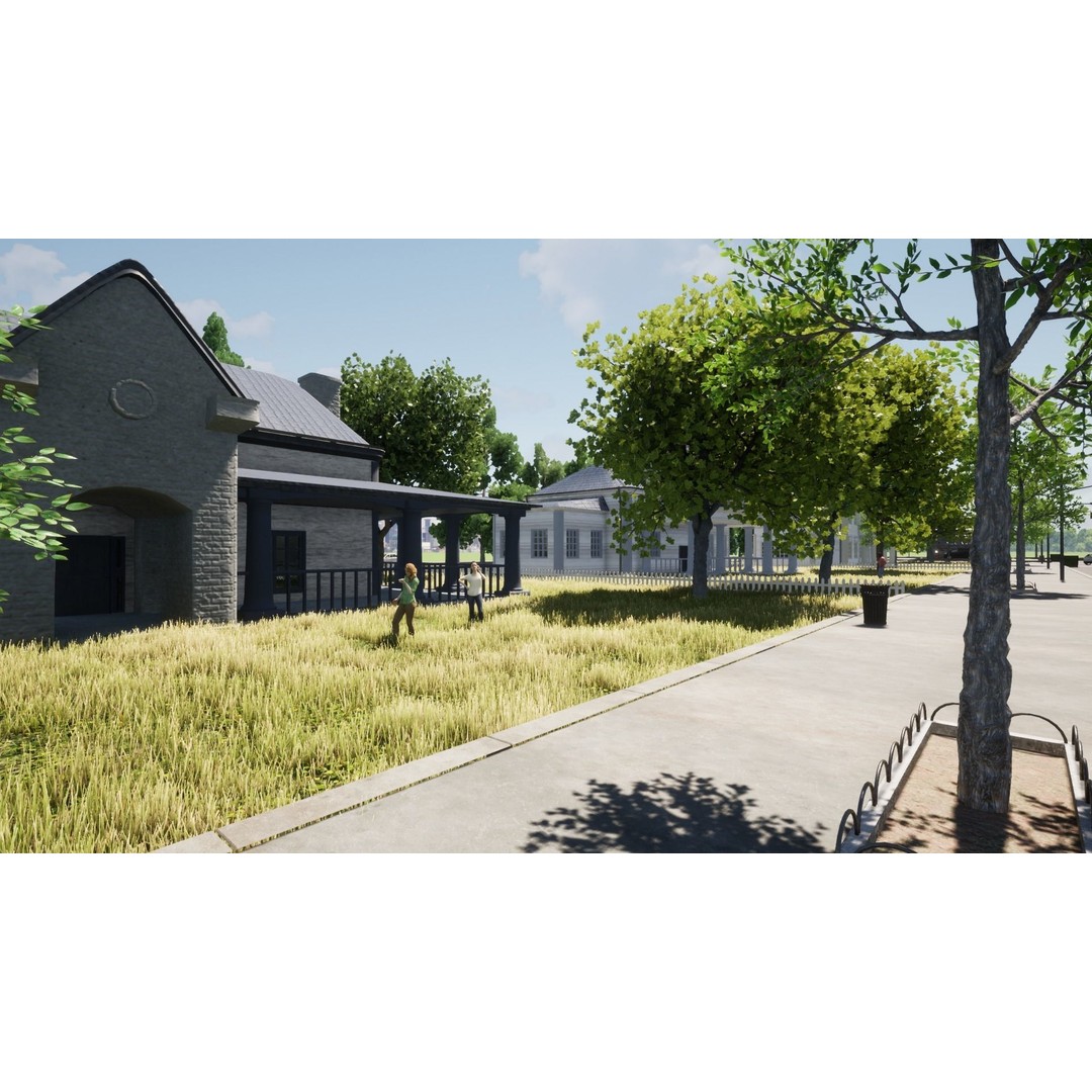 American Villas 3D Model – Low-Poly Architectural Asset, FBX & Blender - View 31