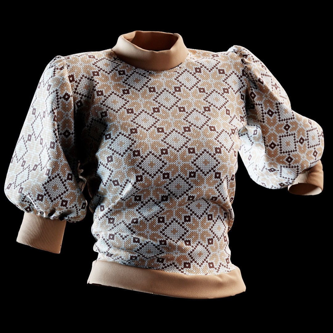 40 Match Fabric Materials 3D Model – Christmas & Winter Patterns, SBSAR - View 12