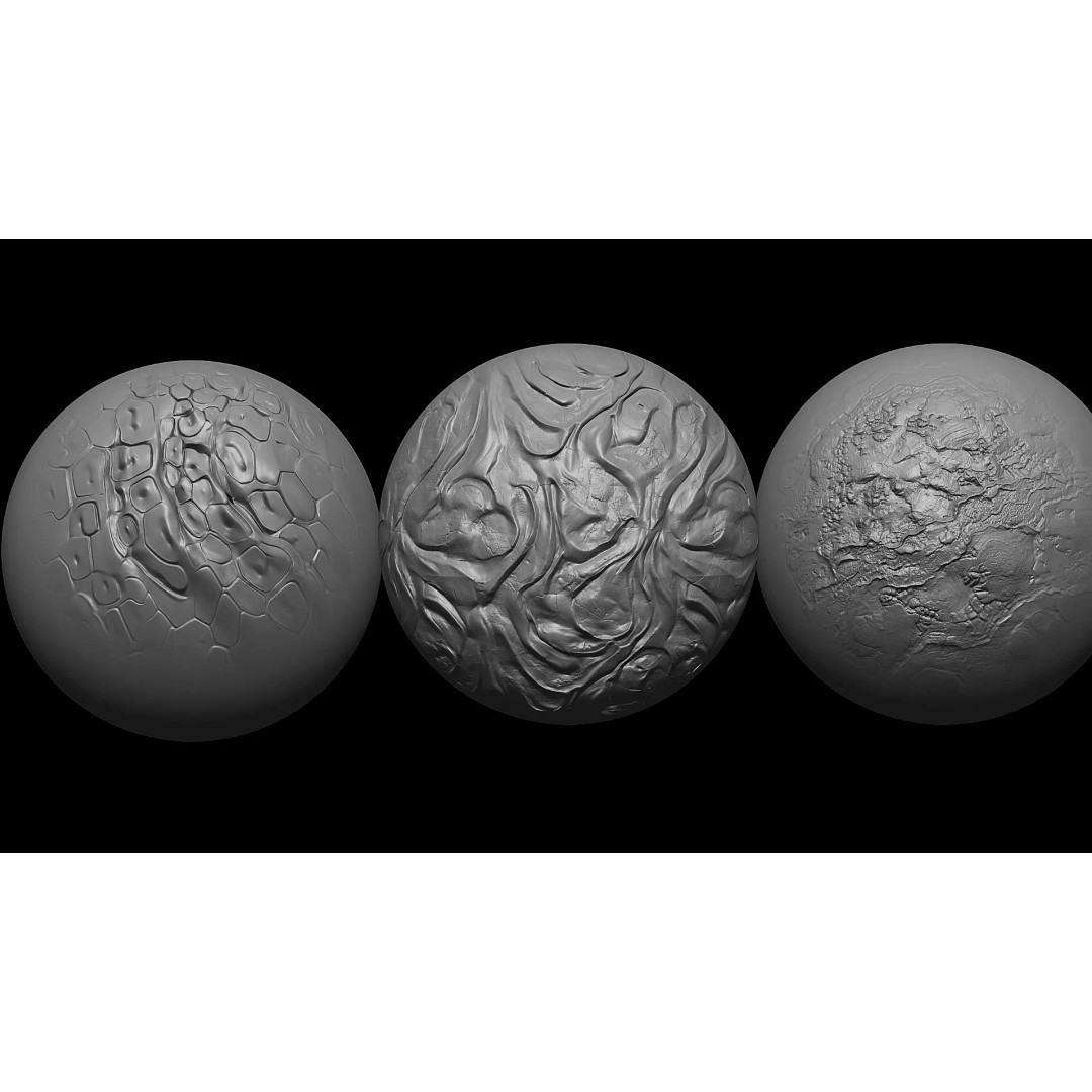 Beksinski Haunting Textures 3D Model – Biomechanical Displacement Maps, ZBrush - View 11