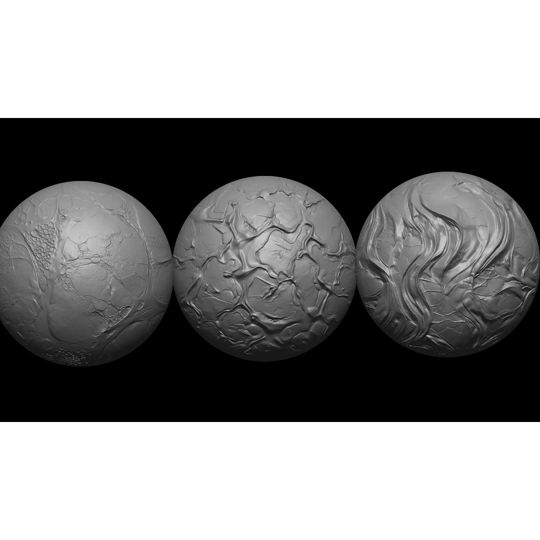 Beksinski Haunting Textures 3D Model – Biomechanical Displacement Maps, ZBrush - View 14