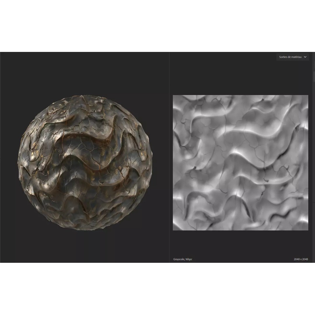 Beksinski Haunting Textures 3D Model – Biomechanical Displacement Maps, ZBrush - View 7