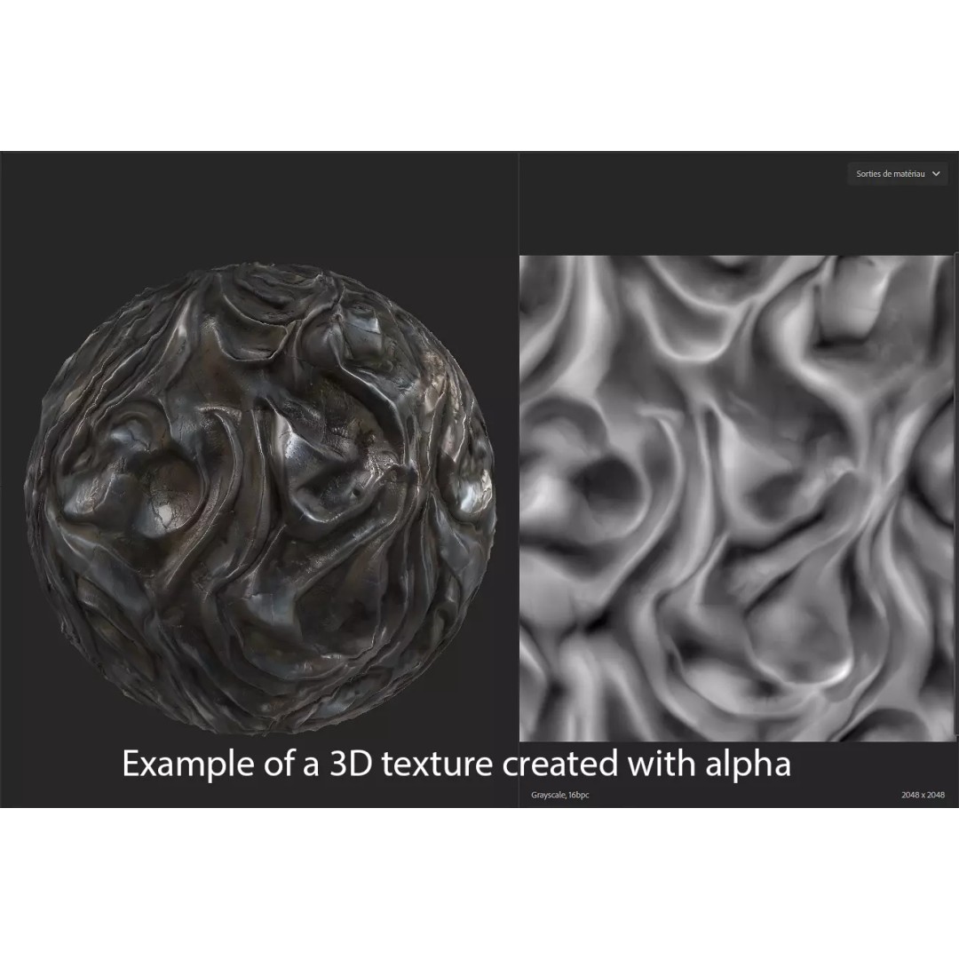 Beksinski Haunting Textures 3D Model – Biomechanical Displacement Maps, ZBrush - View 8
