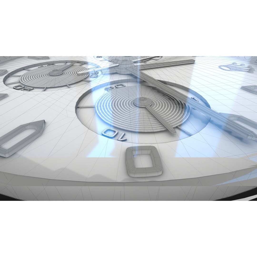 Pretty Watch 3D Model – Low Poly Luxury Timepiece, FBX - View 11