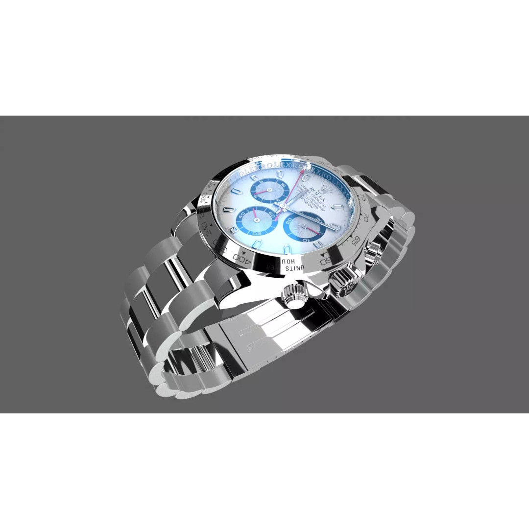 Pretty Watch 3D Model – Low Poly Luxury Timepiece, FBX - View 2