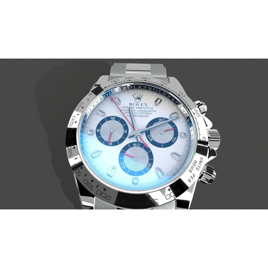 Pretty Watch 3D Model – Low Poly Luxury Timepiece, FBX - View 3