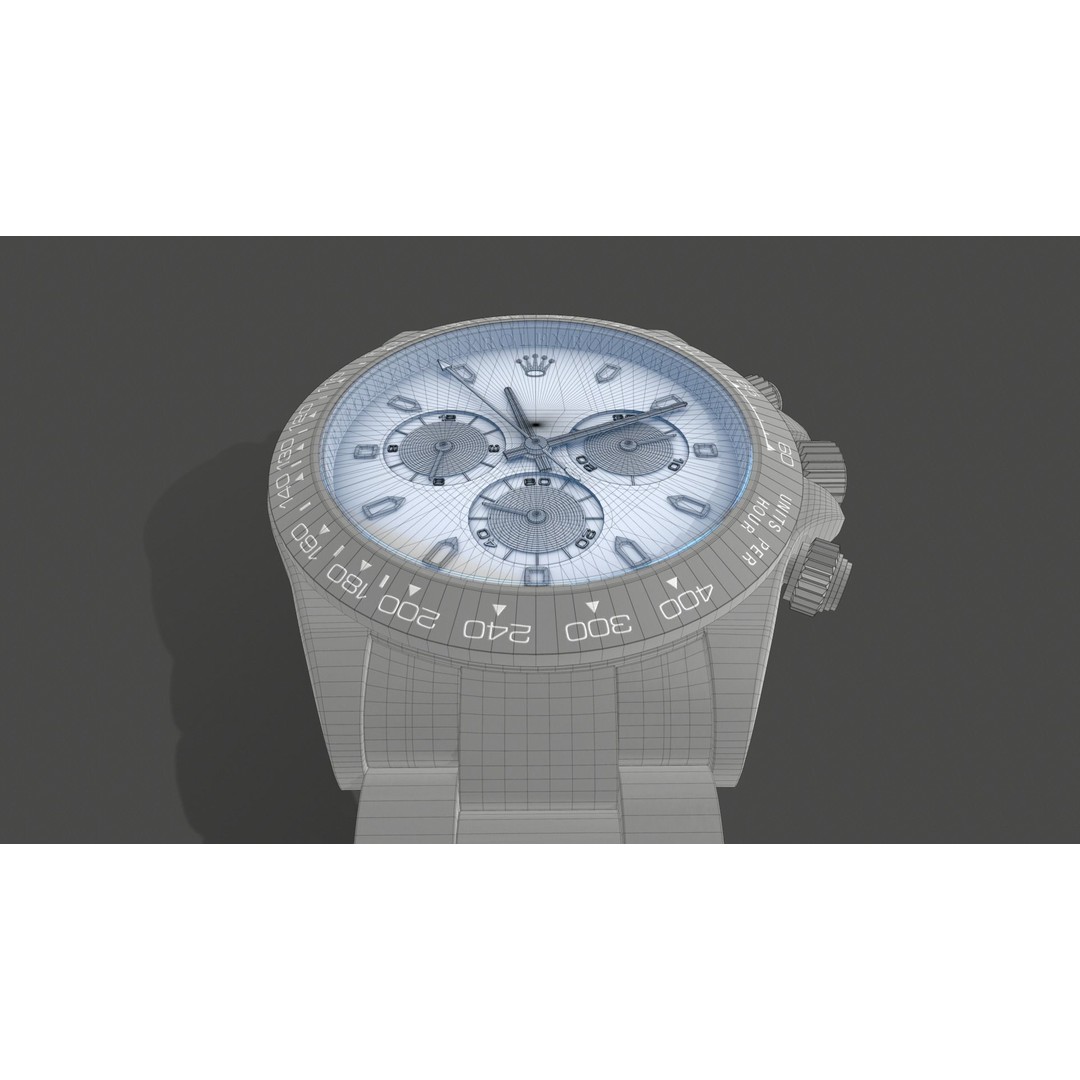 Pretty Watch 3D Model – Low Poly Luxury Timepiece, FBX - View 7