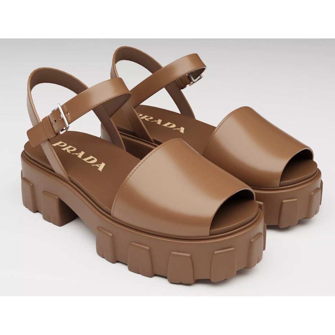 Monolith Sandals 3D Model – Low Poly Game-Ready Footwear, FBX - View 2