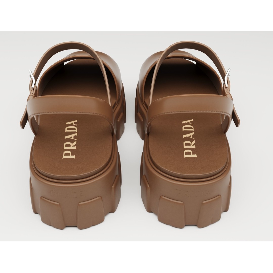 Monolith Sandals 3D Model – Low Poly Game-Ready Footwear, FBX - View 5