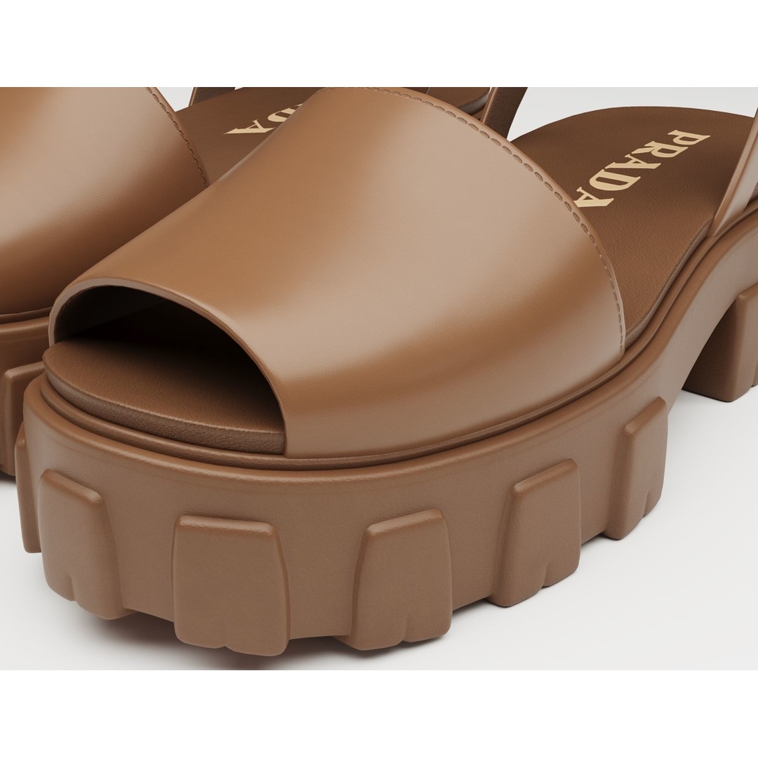 Monolith Sandals 3D Model – Low Poly Game-Ready Footwear, FBX - View 8