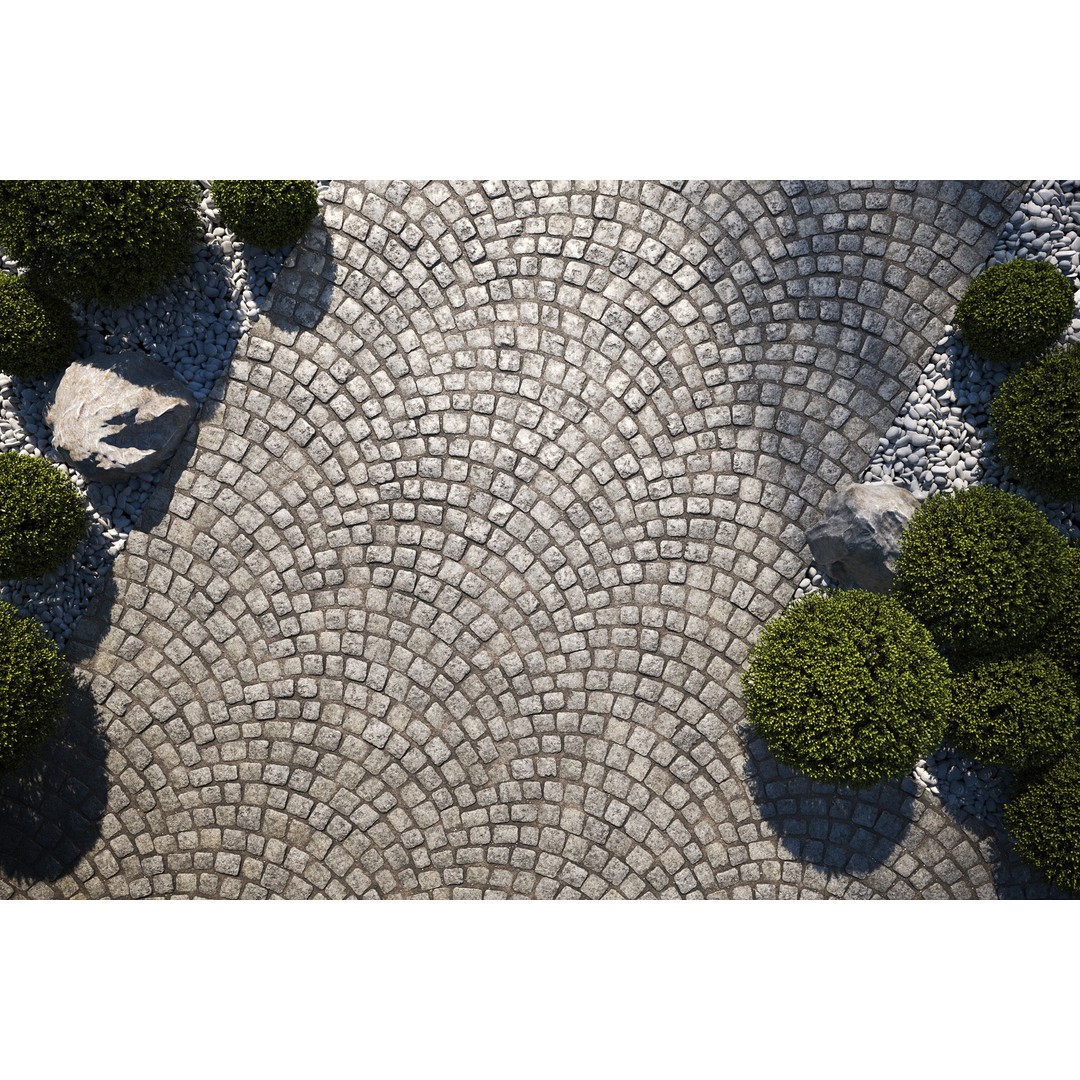 Large Area Paving Textures 3D Model – 8K Modern Pavement, PBR - View 58