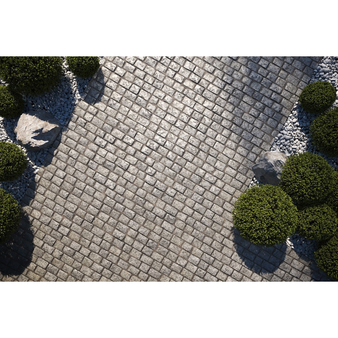 Large Area Paving Textures 3D Model – 8K Modern Pavement, PBR - View 61