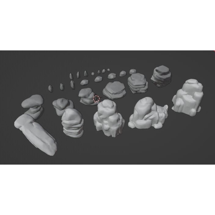 Desert Rock 3D Model – Stylized Low Poly Environment Asset, FBX - View 10