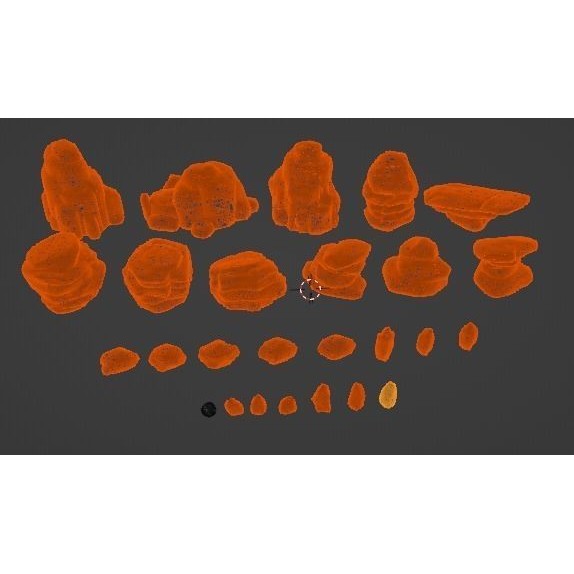 Desert Rock 3D Model – Stylized Low Poly Environment Asset, FBX - View 12