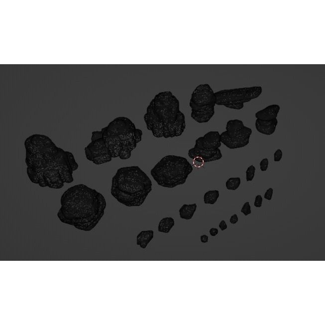 Desert Rock 3D Model – Stylized Low Poly Environment Asset, FBX - View 14