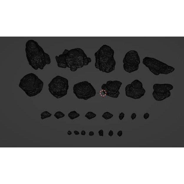 Desert Rock 3D Model – Stylized Low Poly Environment Asset, FBX - View 15