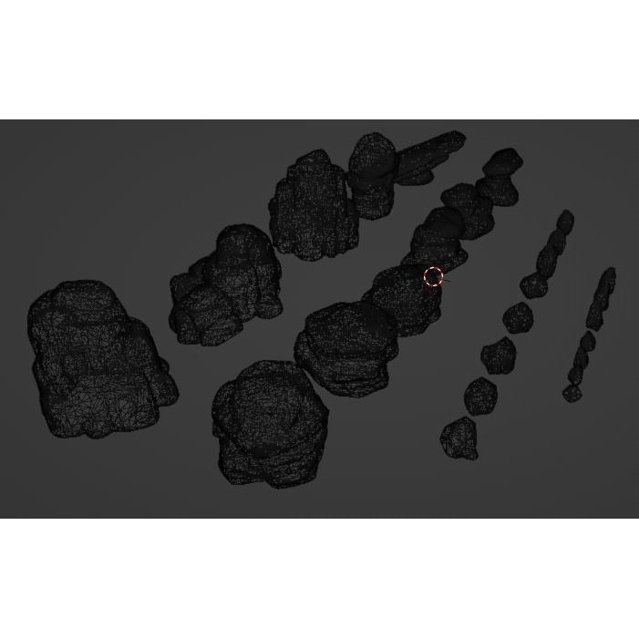 Desert Rock 3D Model – Stylized Low Poly Environment Asset, FBX - View 16