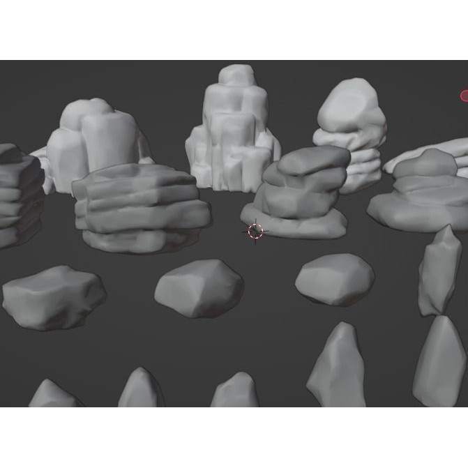 Desert Rock 3D Model – Stylized Low Poly Environment Asset, FBX - View 20