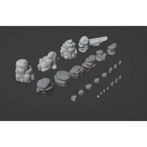 Desert Rock 3D Model – Stylized Low Poly Environment Asset, FBX - View 7