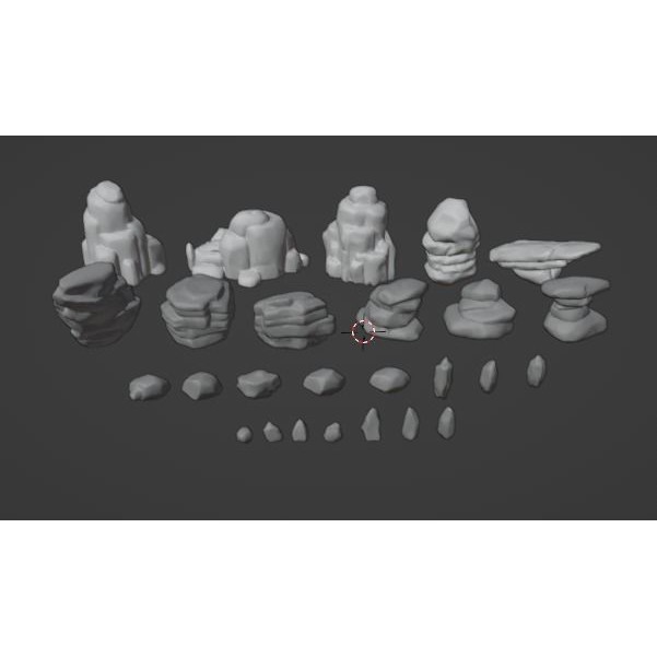 Desert Rock 3D Model – Stylized Low Poly Environment Asset, FBX - View 8