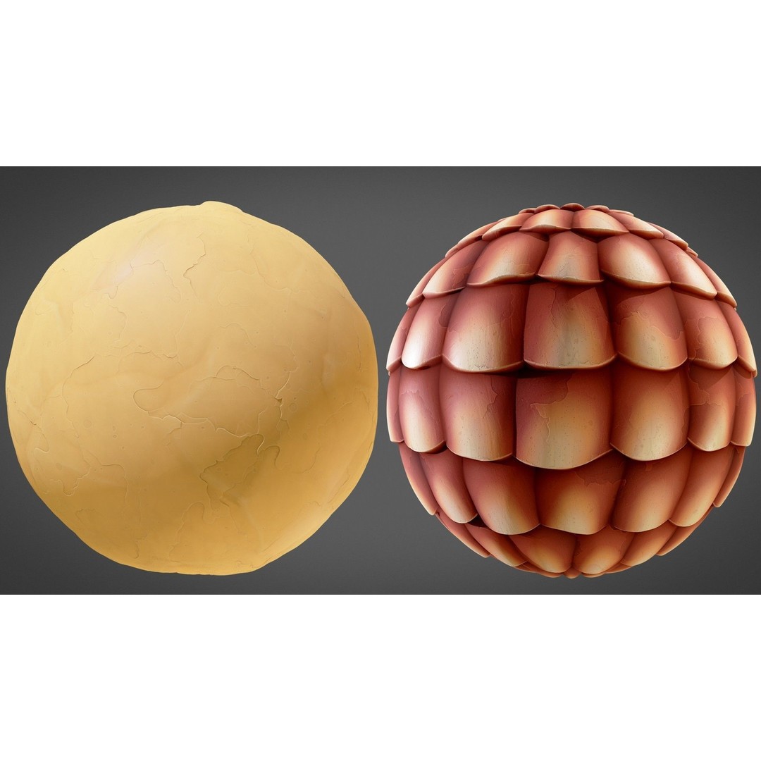 Stylized Town Textures 3D Model – PBR Materials, 2048x2048 PNG - View 11