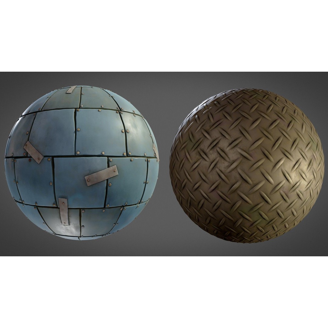 Stylized Town Textures 3D Model – PBR Materials, 2048x2048 PNG - View 14