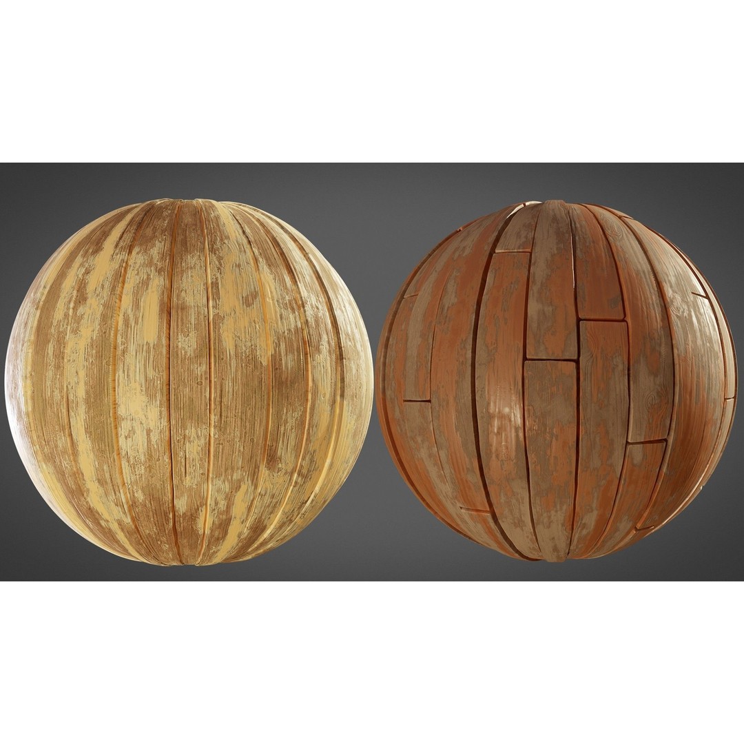 Stylized Town Textures 3D Model – PBR Materials, 2048x2048 PNG - View 18