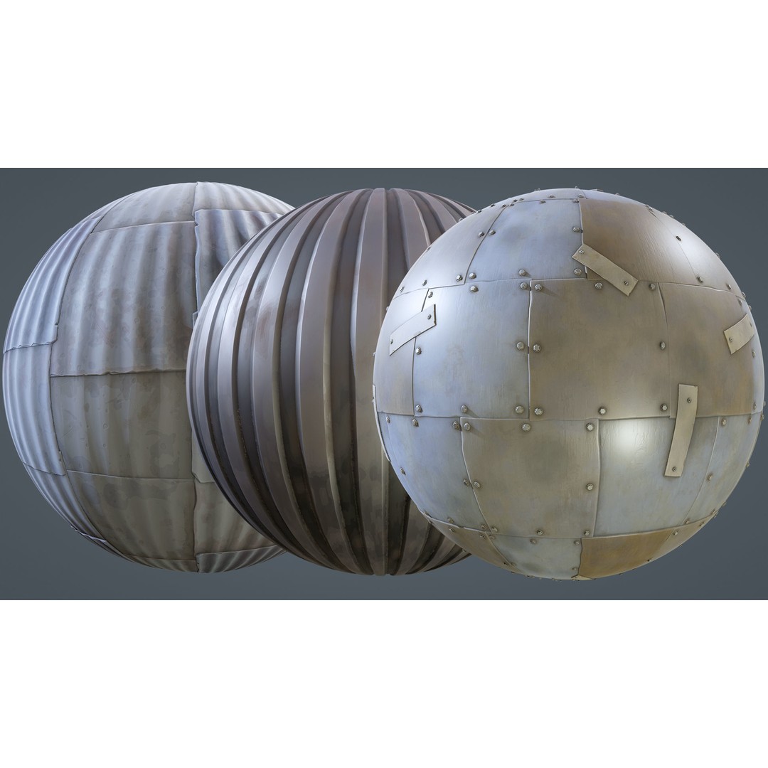 Stylized Town Textures 3D Model – PBR Materials, 2048x2048 PNG - View 21