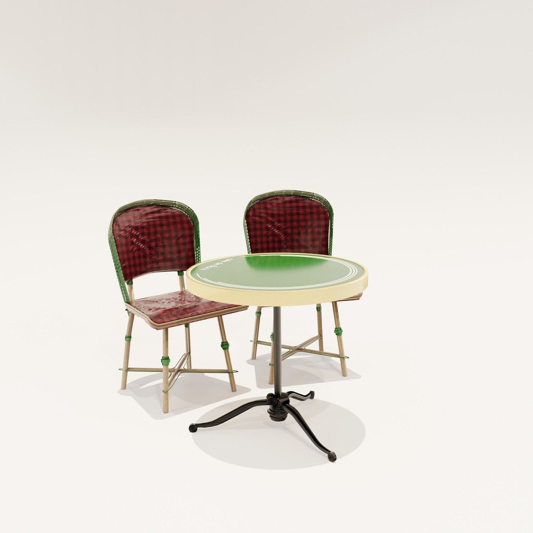 Café de Flore 3D Model – High Poly Architectural Asset, Blender, FBX - View 24