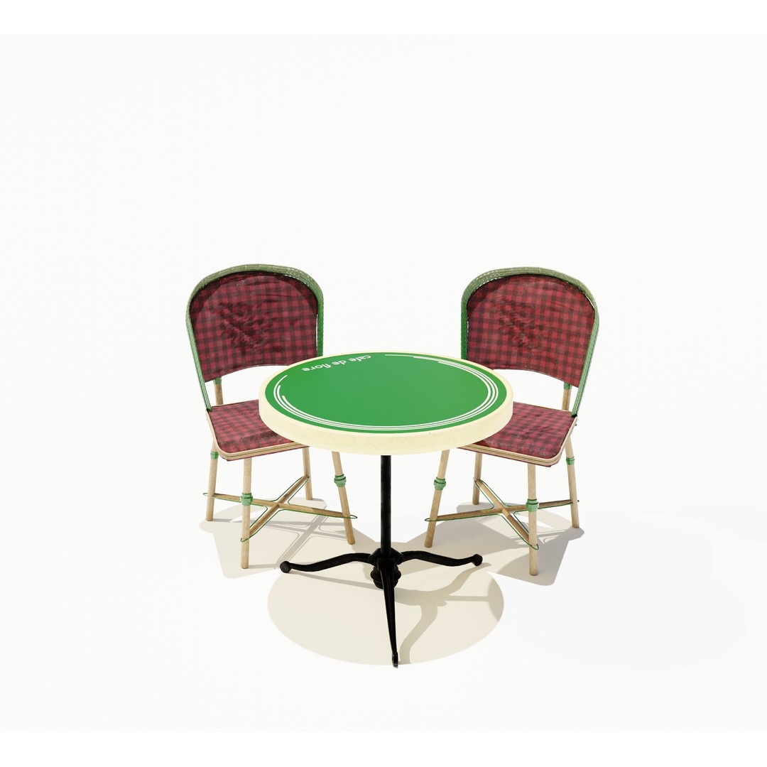 Café de Flore 3D Model – High Poly Architectural Asset, Blender, FBX - View 26