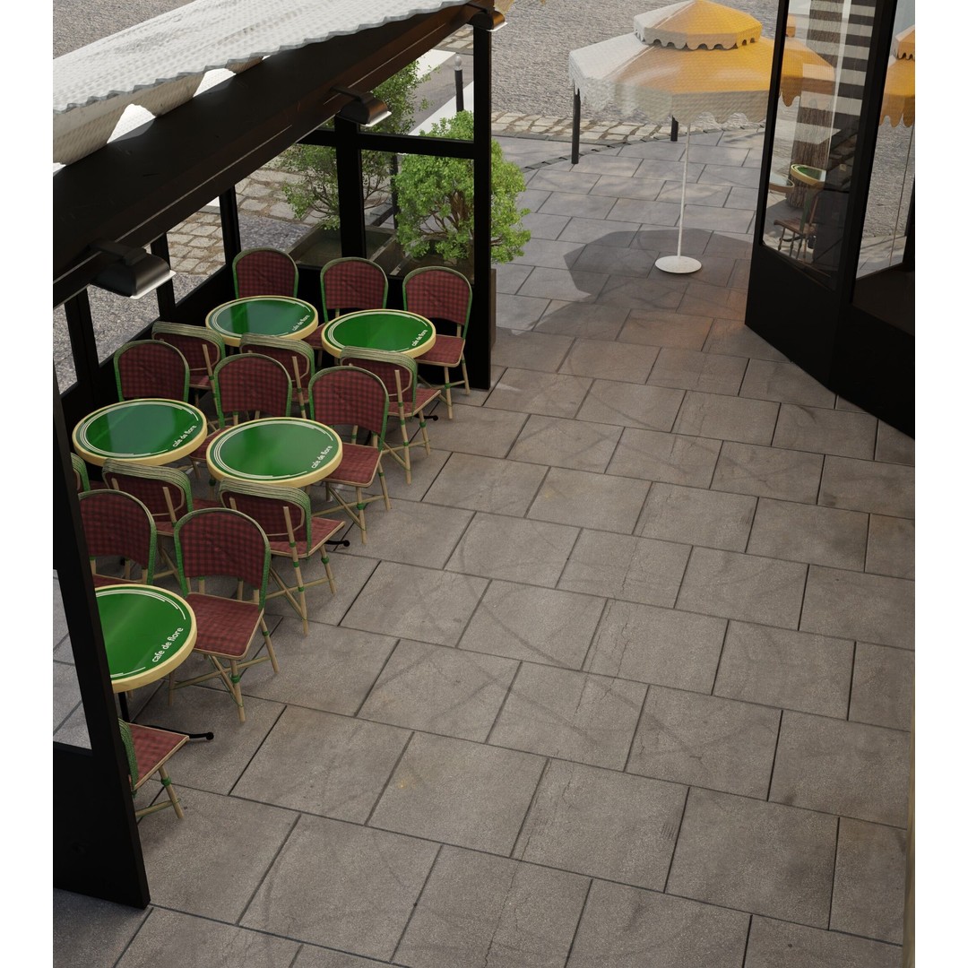 Café de Flore 3D Model – High Poly Architectural Asset, Blender, FBX - View 6