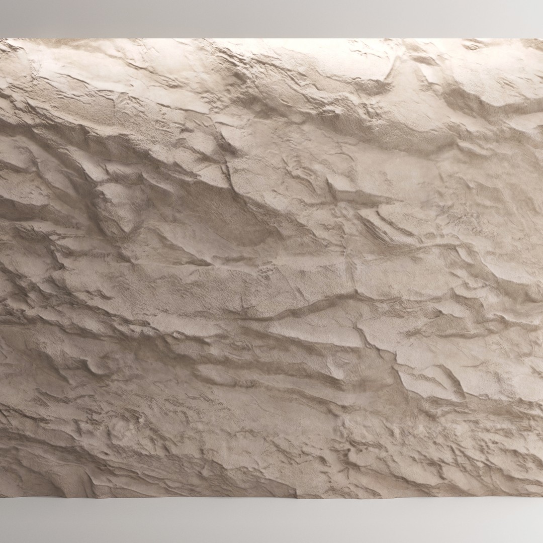 Stone Wall 3D Model – High Quality Natural Textures, FBX & OBJ - View 6