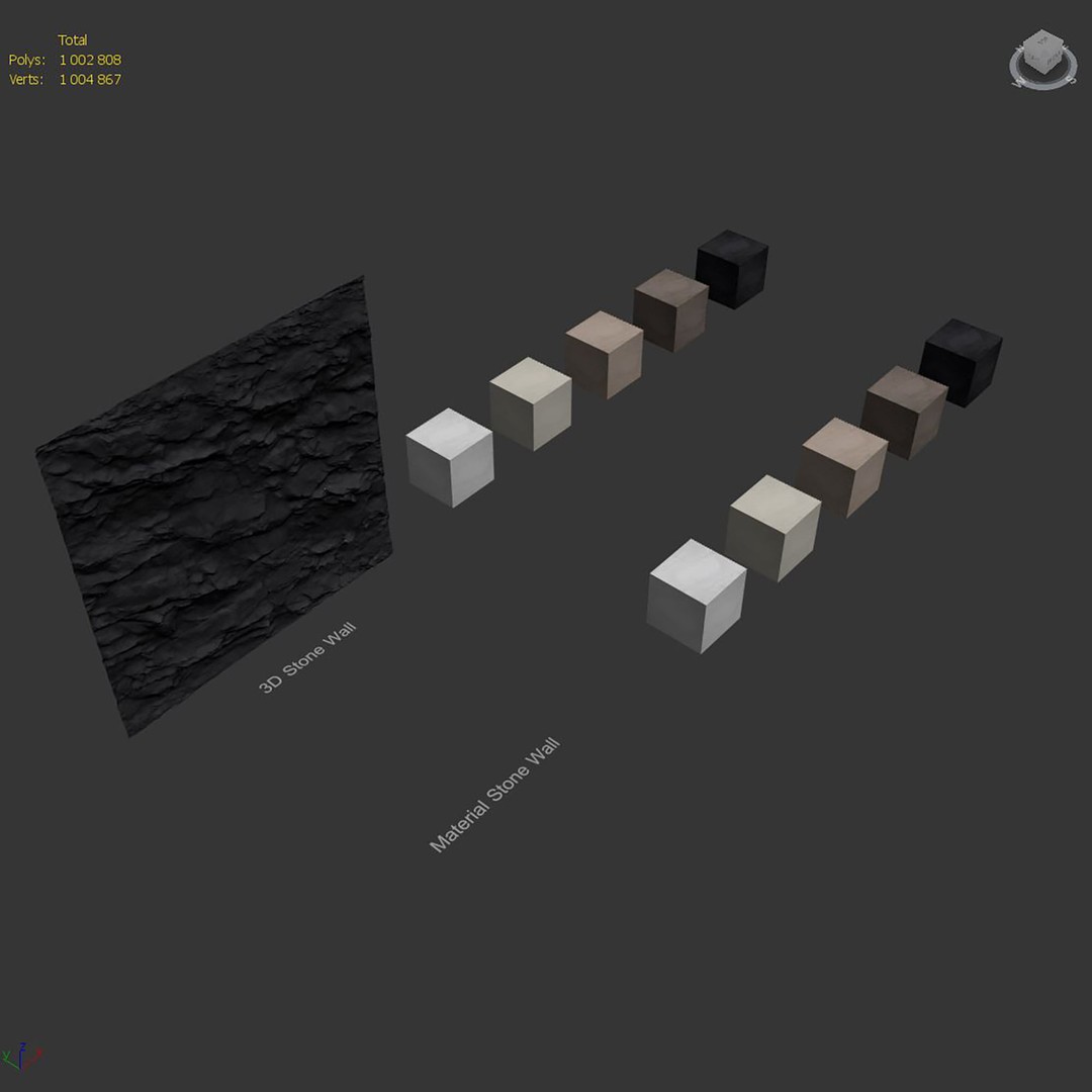 Stone Wall 3D Model – High Quality Natural Textures, FBX & OBJ - View 9