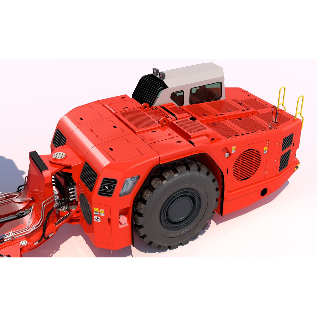 Underground Mining Truck TH663 3D Model – High Poly PBR Asset, FBX - View 18