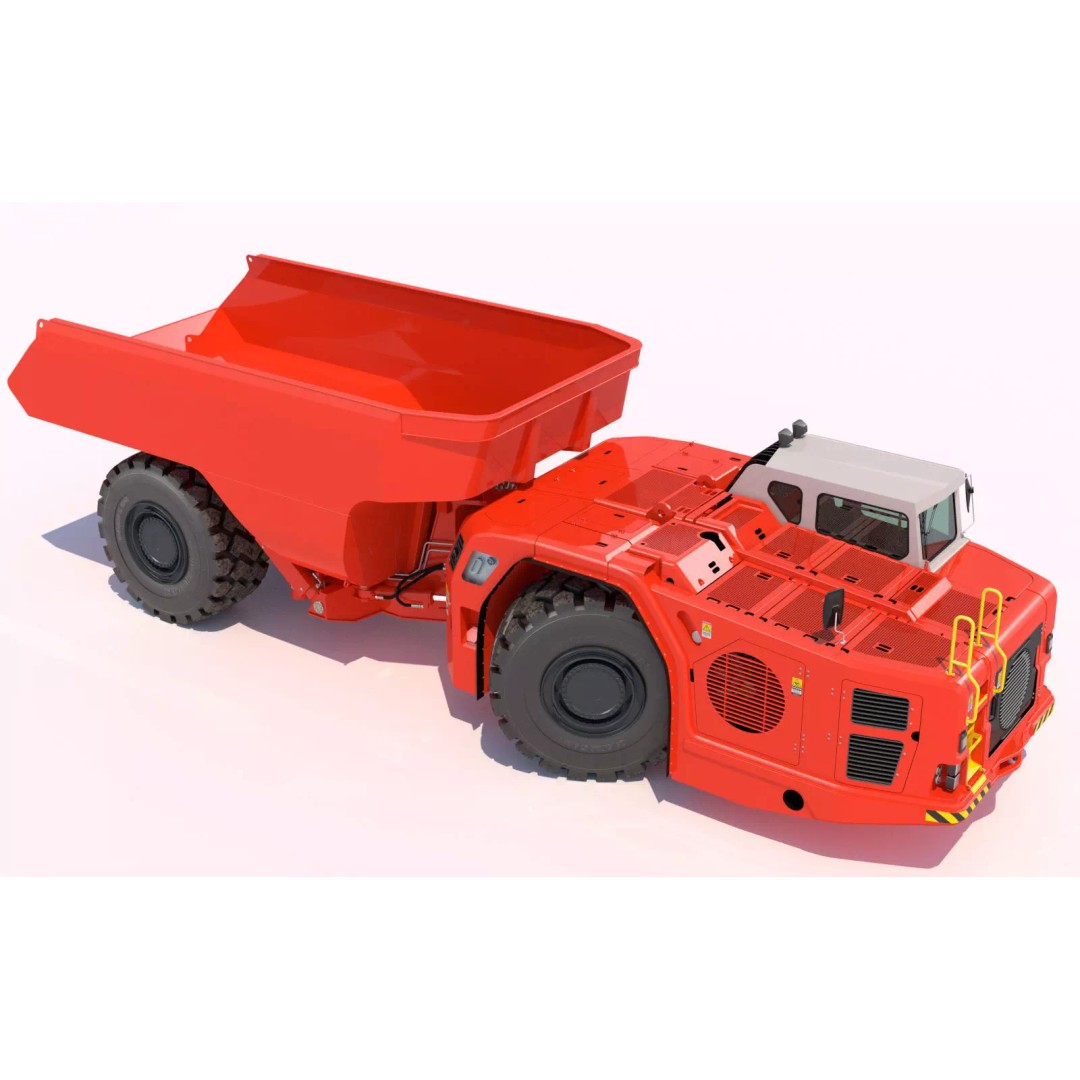 Underground Mining Truck TH663 3D Model – High Poly PBR Asset, FBX - View 2