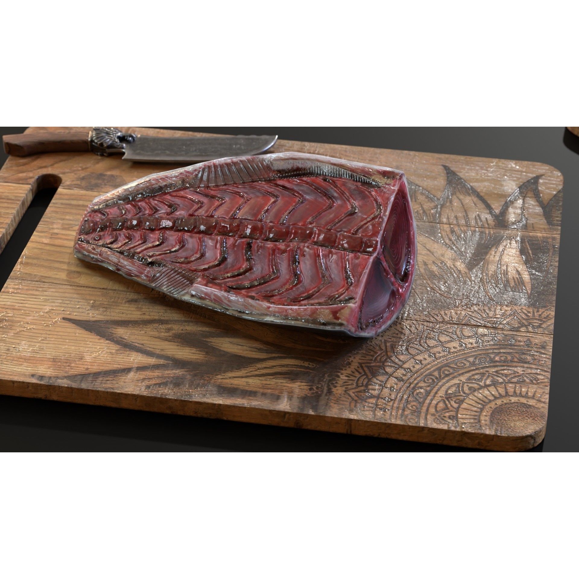 Butchered Fish Megaset - Low-Poly Game-Ready 3D Model - View 23