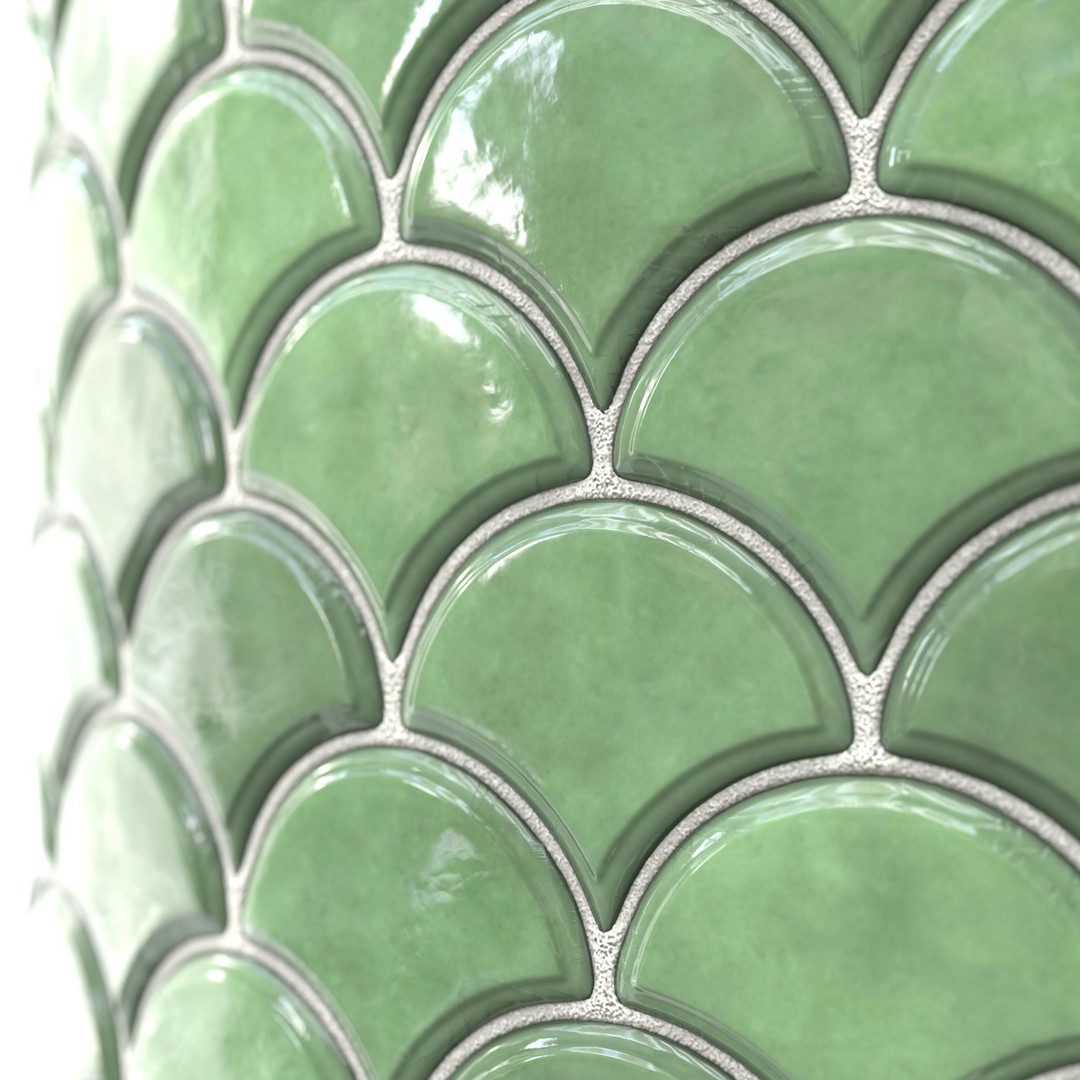 Kitchen Glaze Tile PBR Texture 3D Model – 7 Colors, OBJ & Max - View 14