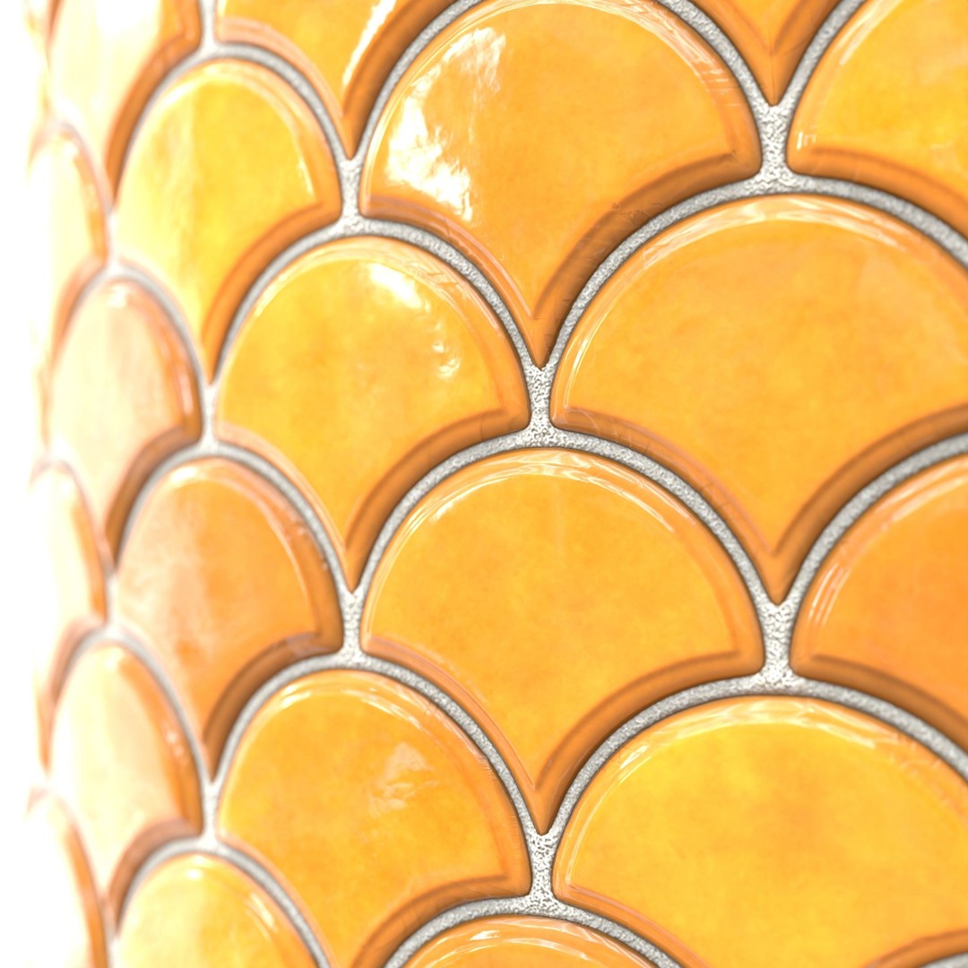 Kitchen Glaze Tile PBR Texture 3D Model – 7 Colors, OBJ & Max - View 16