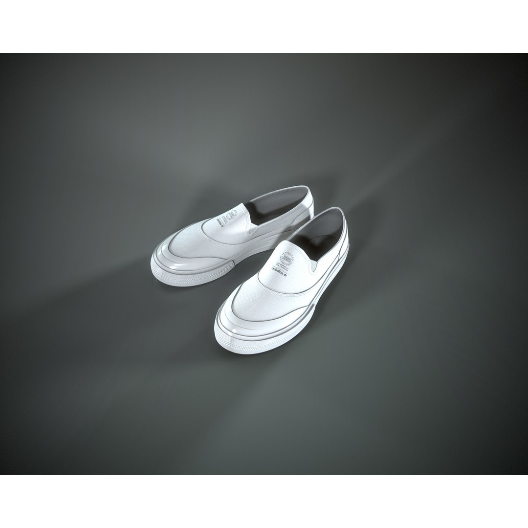 Adidas Nizza RF Slip 3D Model – Low Poly Game Asset, FBX & OBJ - View 12